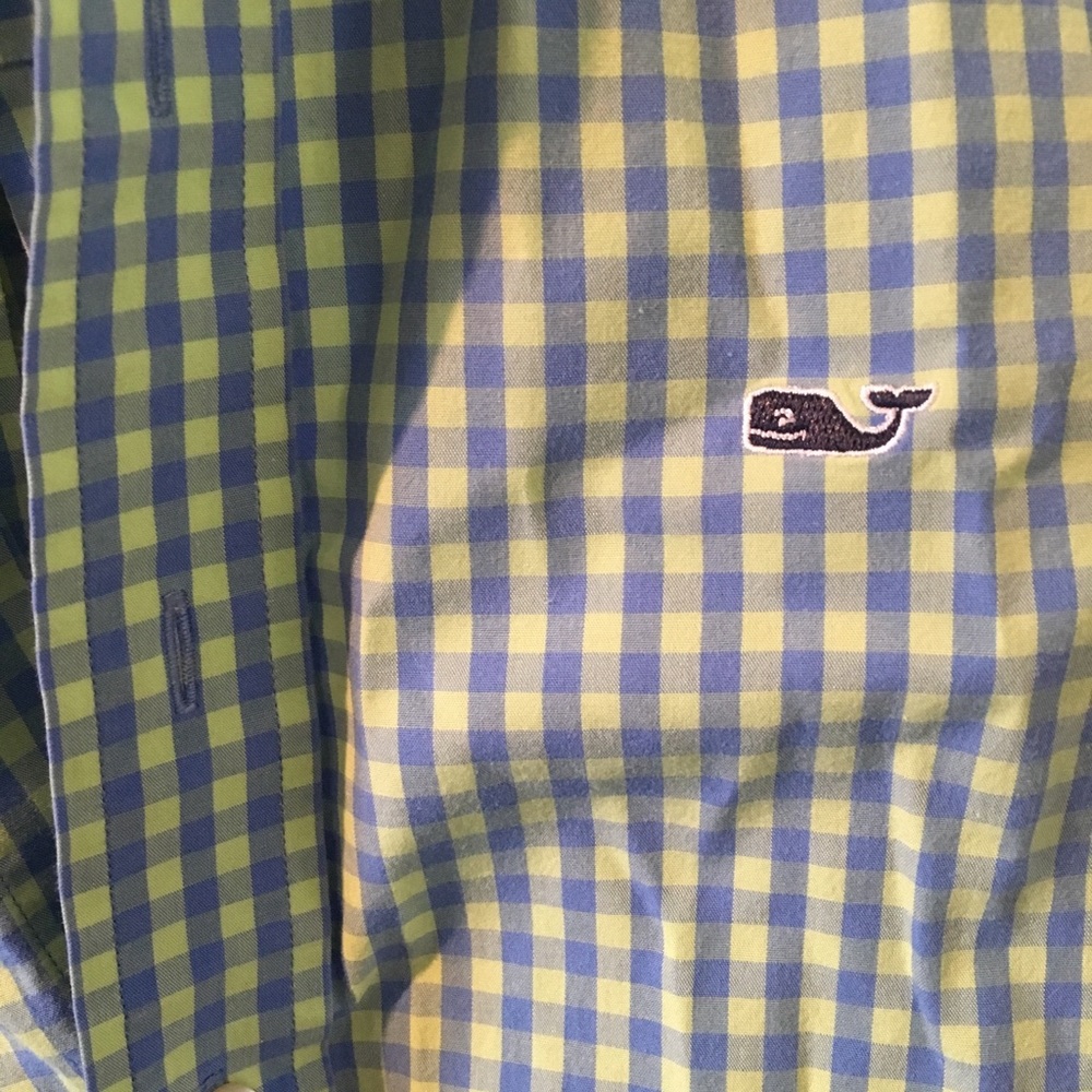 Vineyard Vines Plaid Button Down Whale Shirt